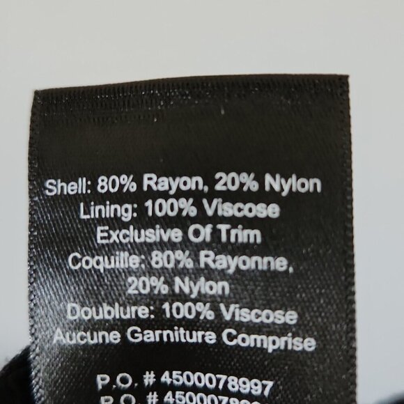 ARITZIA | Babaton Wilbur Lace Midi Pencil Skirt black Sz 00 - Picture 7 of 7